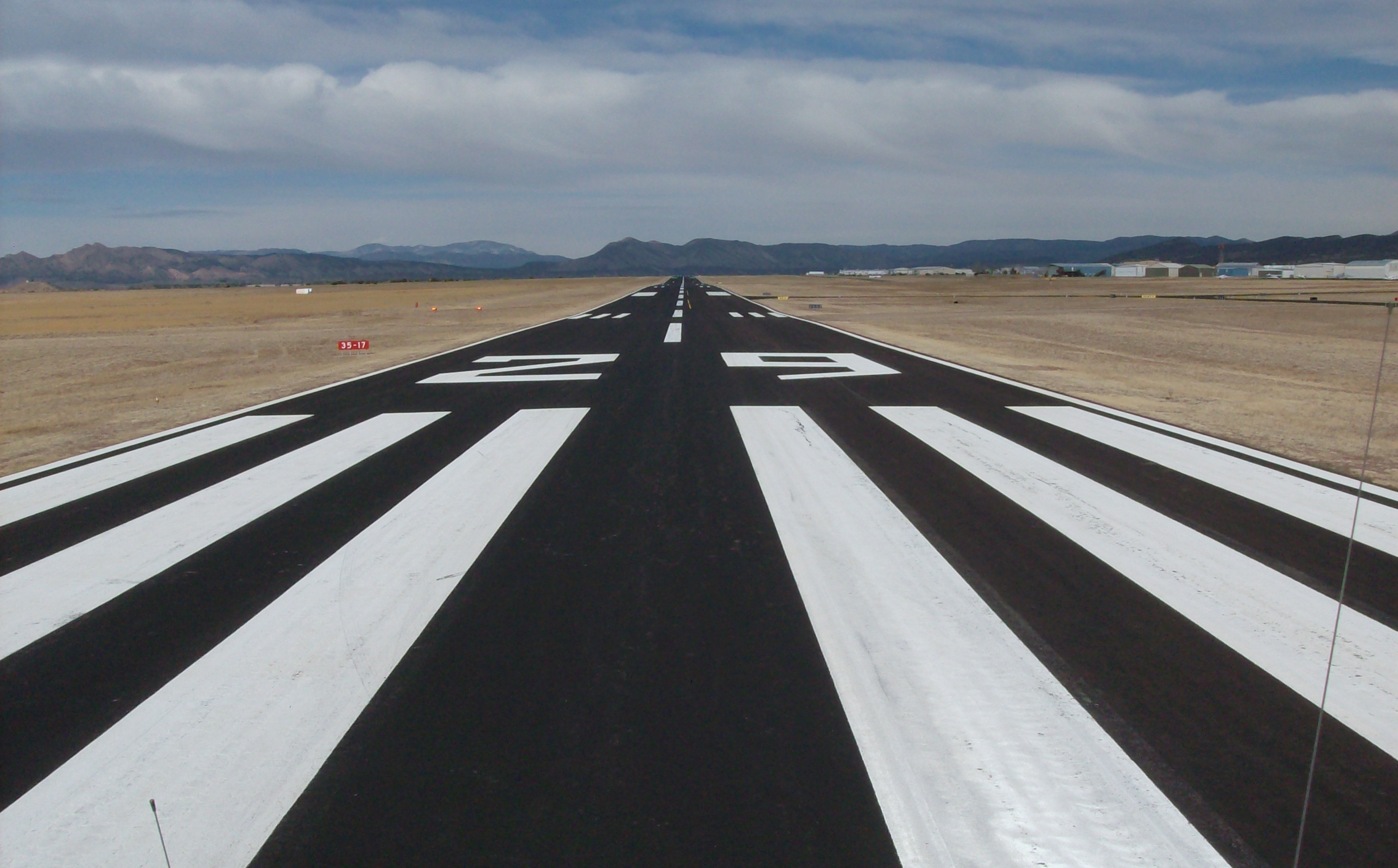 Photo of airport runway.